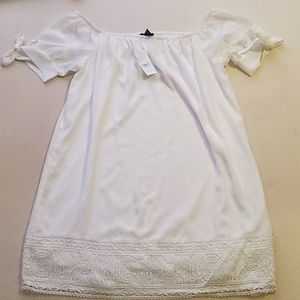 Adorable white mini dress